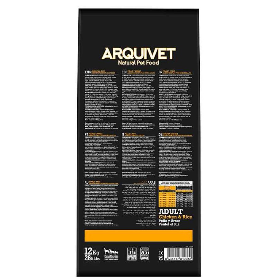 Perros ARQUIVET Piensos Para Perros | Arquivet-Adult-Pienso Para Perros Adultos-Pollo Y Arroz-12 Kg