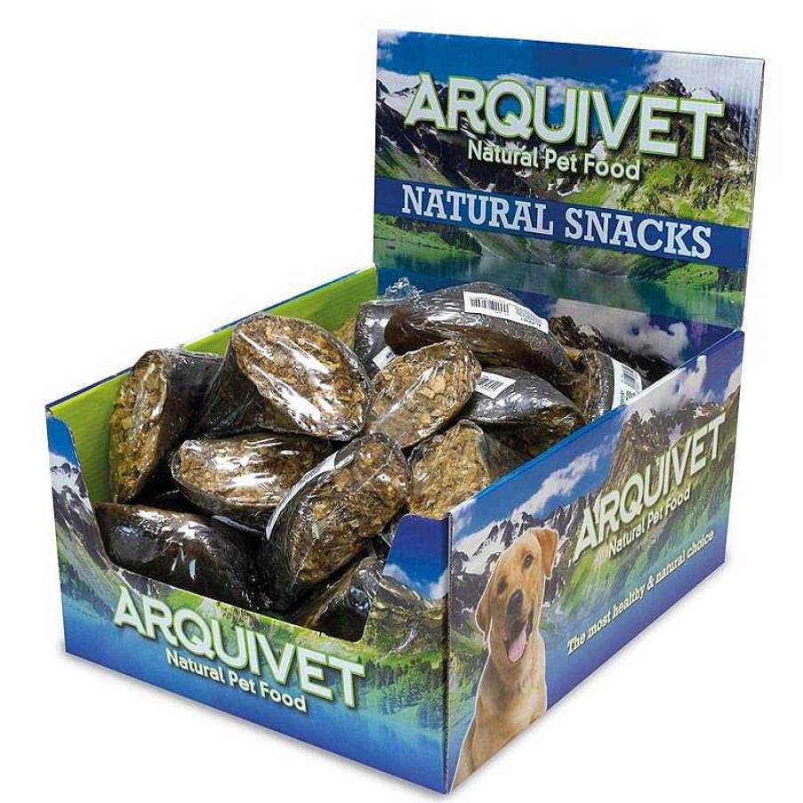 Perros ARQUIVET Snacks Naturales De B Falo | Pezu A De B Falo Rellena De Palitos De Piel - Caja Expositora De 20 Unidades - 1.500 G