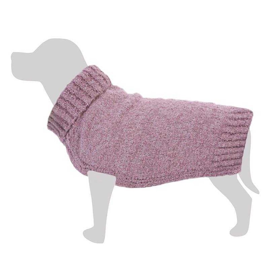 Perros ARQUIVET Jers Is Para Perros | Jersey De Punto Trenzado Rosa Claro - Xs/20Cm - Ropa Para Perros - Ayuda A Protegerlos Del Fr O - Accesorios