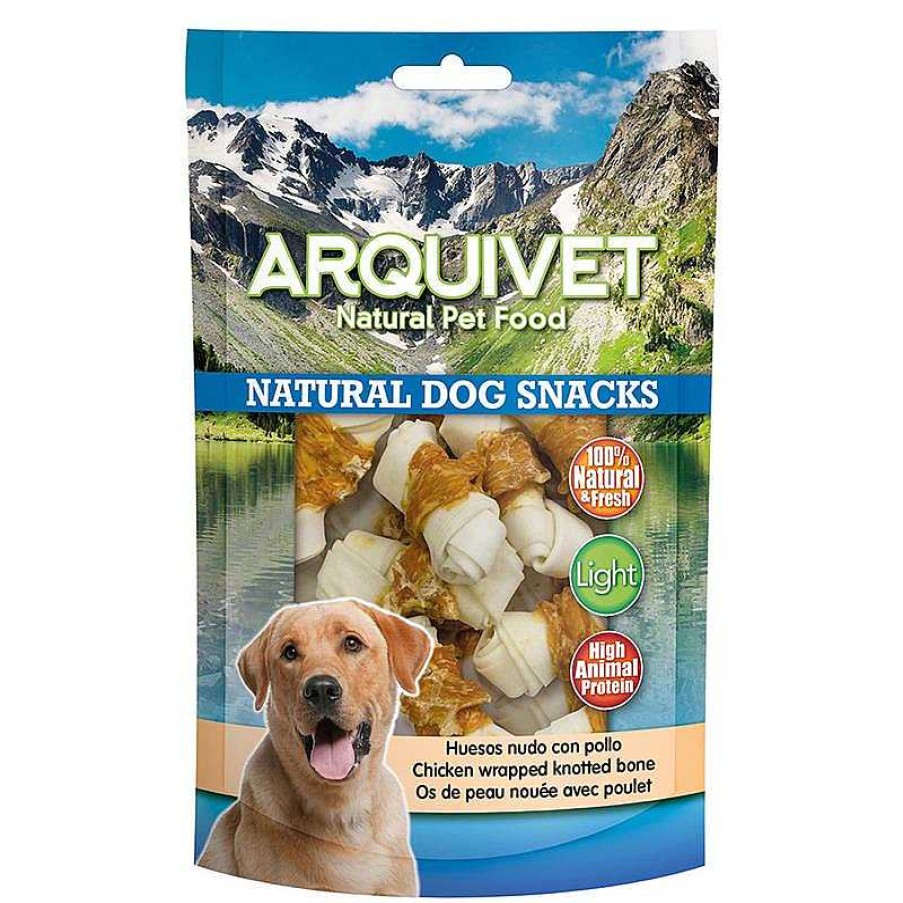 Perros ARQUIVET Snacks Naturales Para Perros | Huesos Nudo Con Pollo 100 G