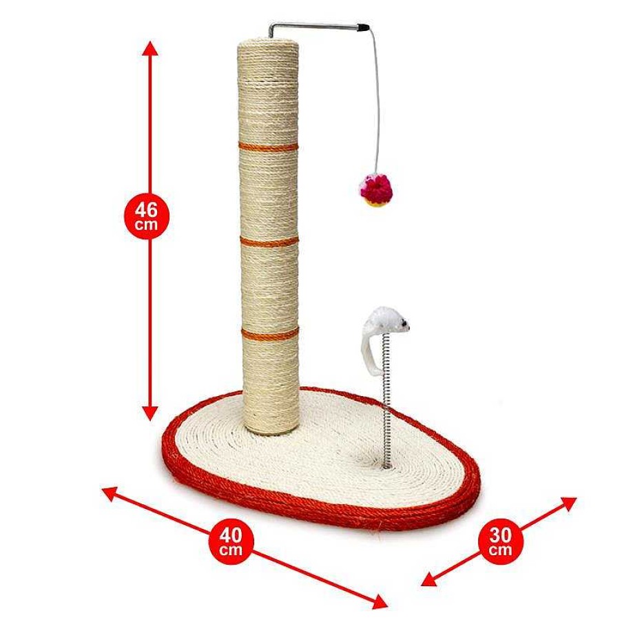 Gatos ARQUIVET Rascadores Para Gatos | Rascador Poste Con Rata Y Bola