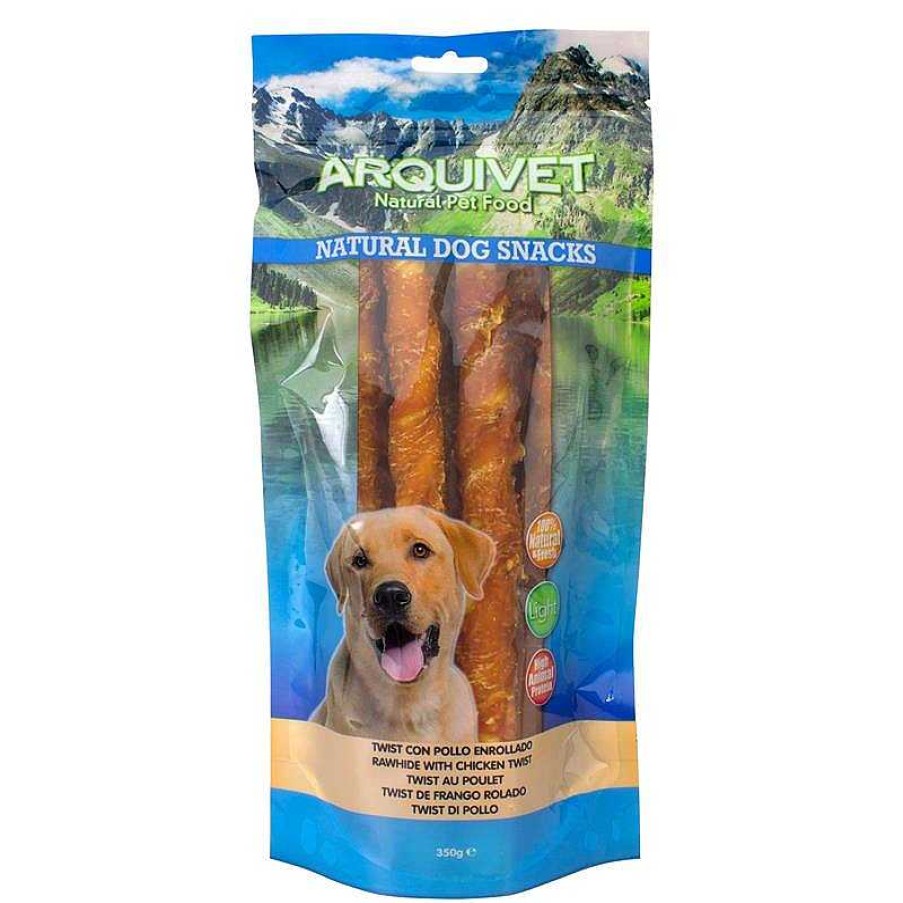 Perros ARQUIVET Snacks Naturales Para Perros | Twist De Pollo Enrollado / 24Cm - 350 G