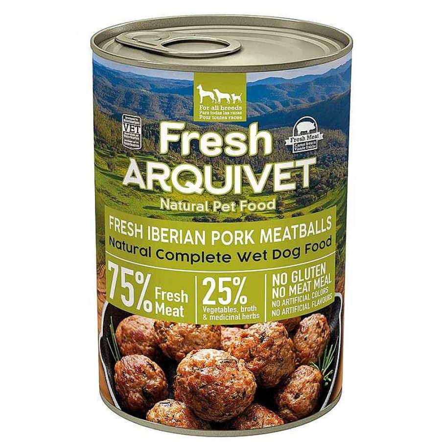 Perros ARQUIVET Comida H Meda Para Perros | Fresh Iberian Pork Meatballs - Alb Ndigas Con Cerdo Ib Rico, Calabaza Y Jud As Verdes - 400G