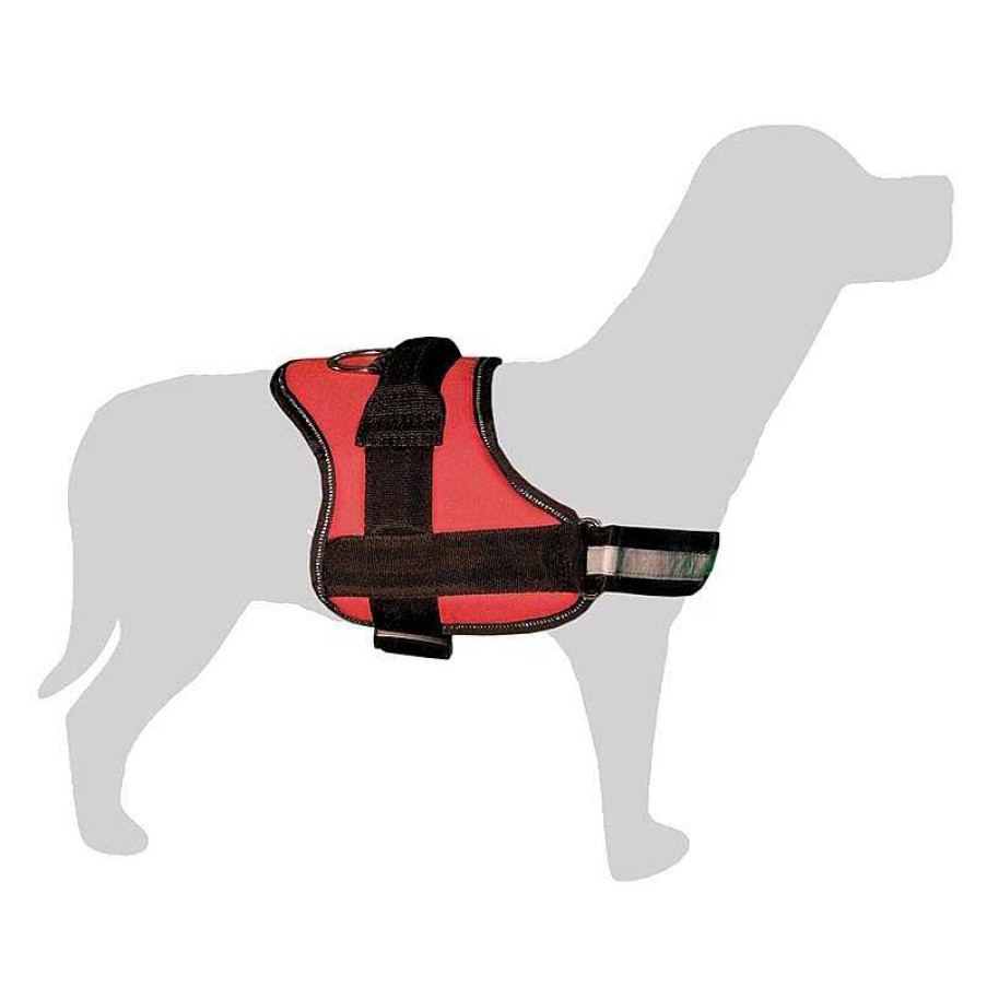 Perros ARQUIVET Arneses Para Perros | Arnes Acolchado Rojo Y Negro / Medidas: Cuello 57 Cm - Pecho 65-70 Cm