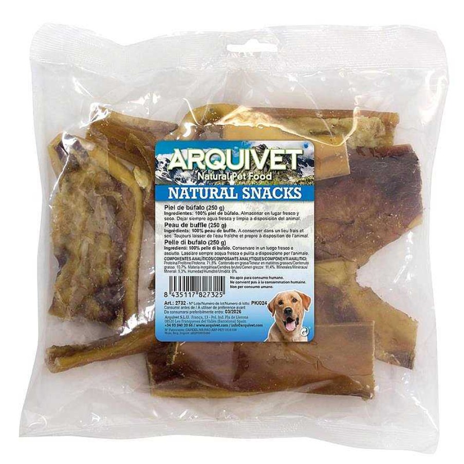 Perros ARQUIVET Snacks Naturales | Piel De B Falo (Bolsa 250 G)