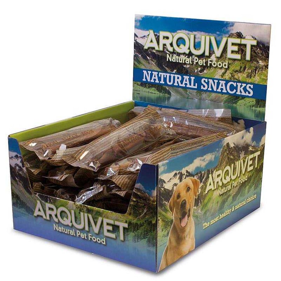 Perros ARQUIVET Snacks Naturales | Nervio De Toro 15Cm (Caja Completa 50 Unidades Retractiladas)