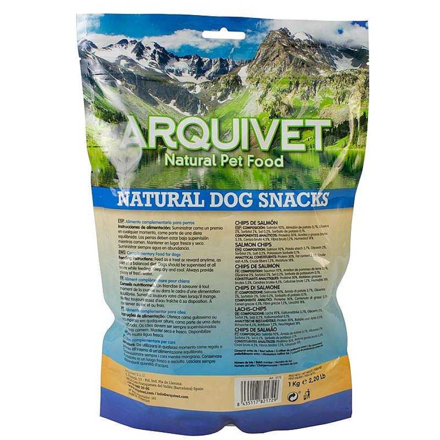 Perros ARQUIVET Snacks Naturales Para Perros | Chips De Salmon - 1Kg