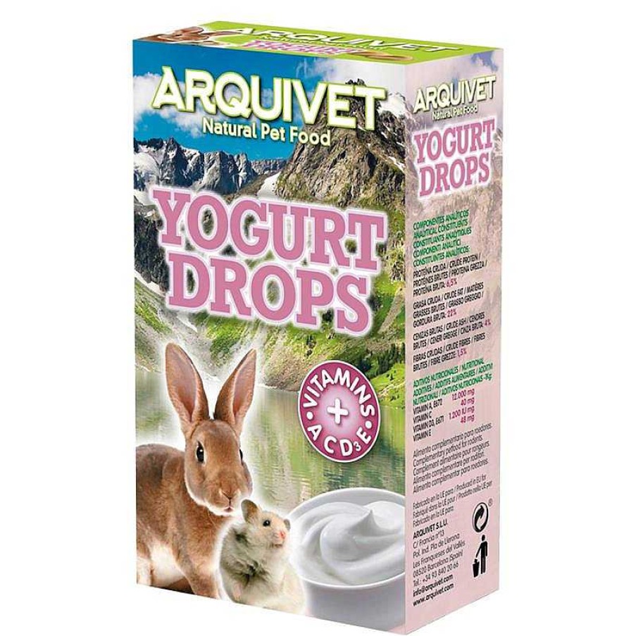 Roedores ARQUIVET Drops Para Roedores | Yogurt Drops - 65 G