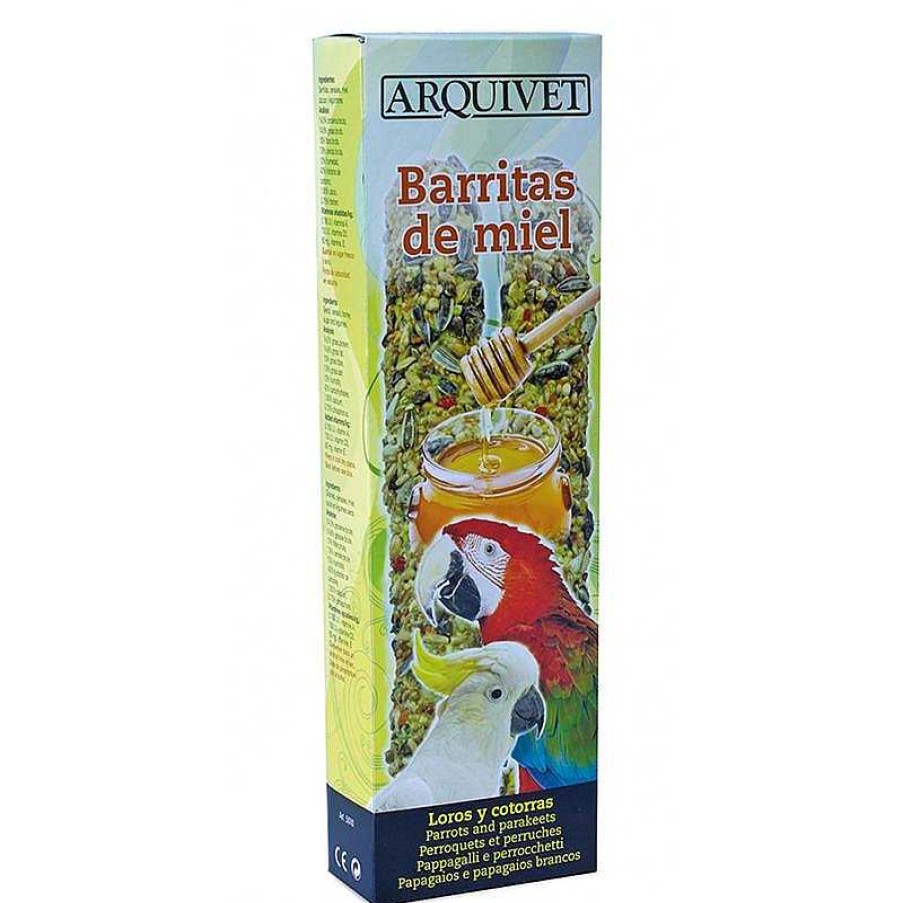 P Jaros ARQUIVET Barritas Para P Jaro | Barritas De Miel Para Loros Y Cotorras - 150 G