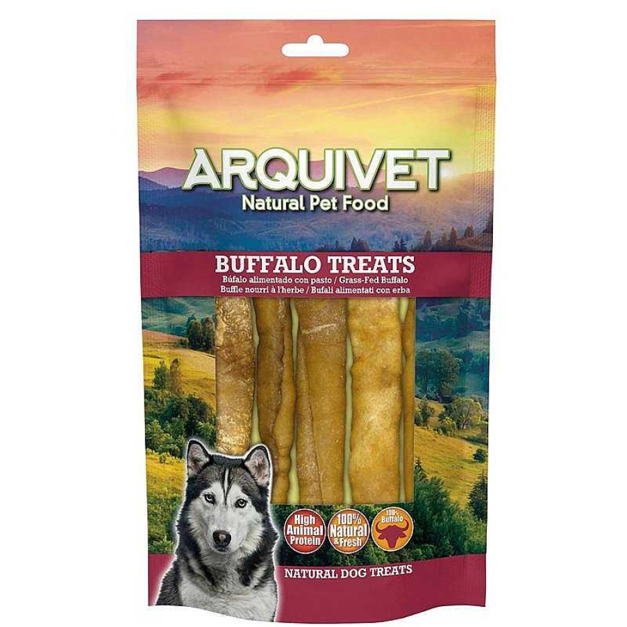 Perros ARQUIVET Snacks Naturales De B Falo | Barritas De Col Geno De B Falo - 12 Cm - 100 G - 5 Unidades