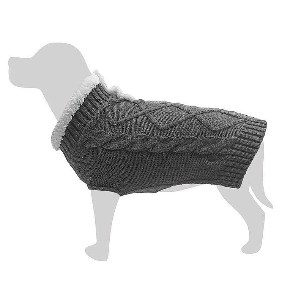 Perros ARQUIVET Jers Is Para Perros | Jersey Negro De Cuello Blanco Para Perros "Moncayo" Xs - 20 Cm - Protege Del Fr O