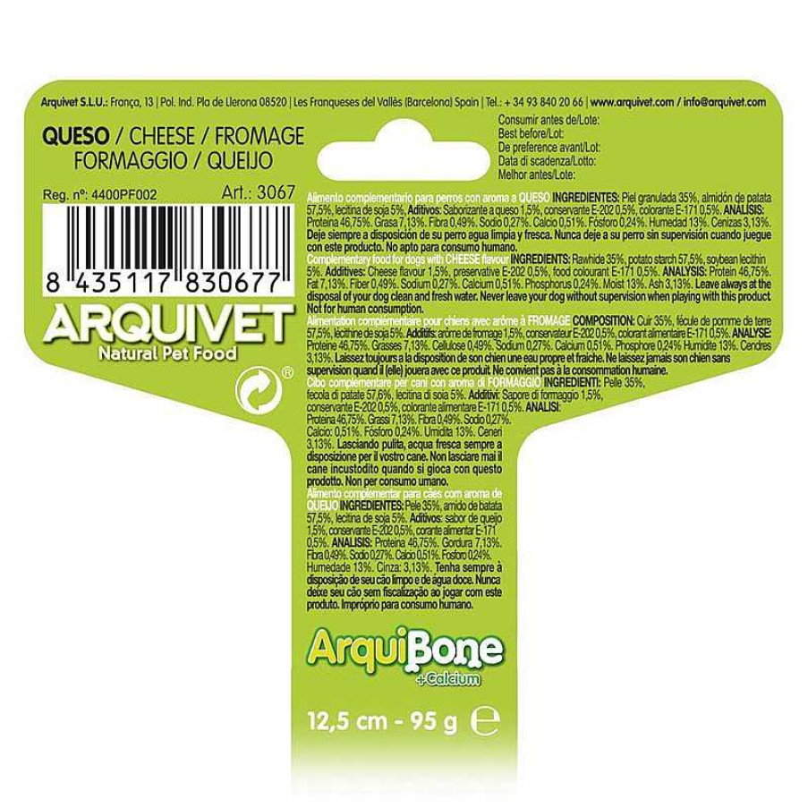 Perros ARQUIVET Arquivet Bone Comida Para Perro | Pack 24 Unidades Arquibone Queso 12,5Cm.