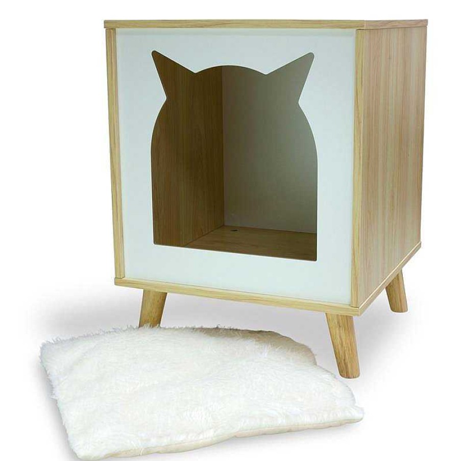 Gatos ARQUIVET Rascadores Para Gatos | Casita Para Gatos "Cherry" - 40 X 40 X 50 Cm