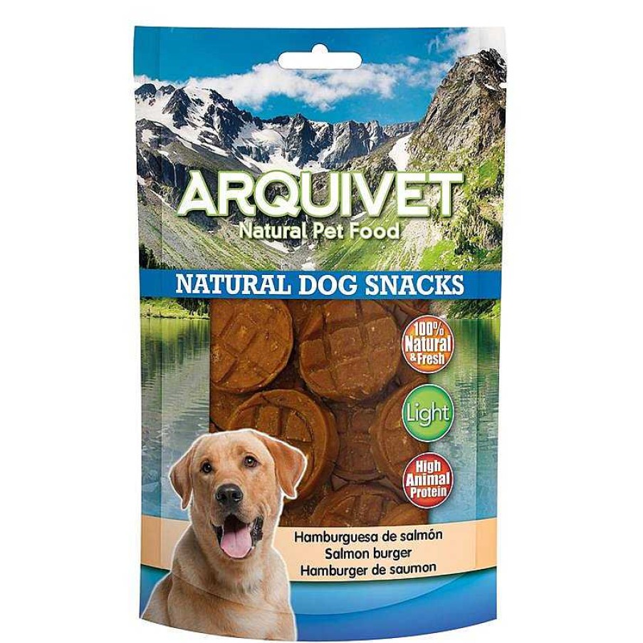 Perros ARQUIVET Snacks Naturales Para Perros | Hambuguesa De Salm N - Snacks Naturales - 100 G