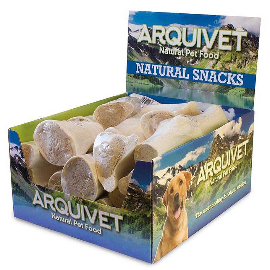 Perros ARQUIVET Snacks Naturales | Hueso Relleno De Pollo (Caja Completa 20 Unidades Retractiladas)