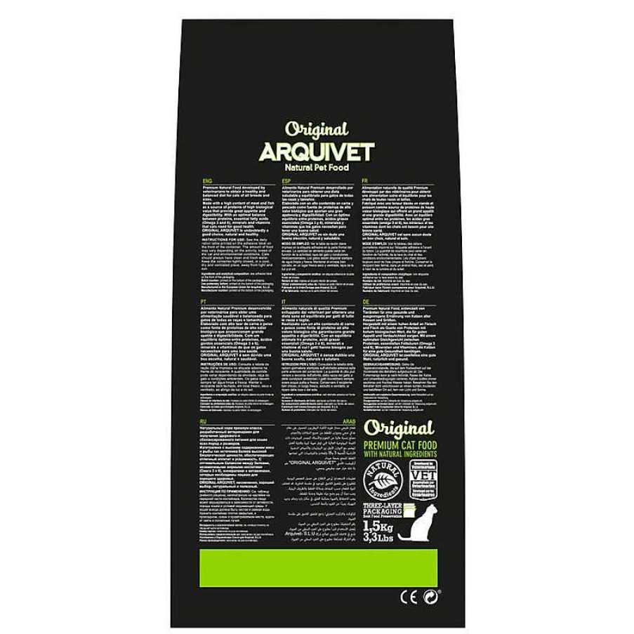 Gatos ARQUIVET Pienso Para Gatos | Arquivet-Original - Kitten - Pienso Para Gatitos - Pollo Y Arroz - 1,5 Kg