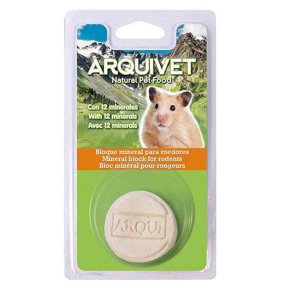 Roedores ARQUIVET Aporte Mineral Para Roedores | Bloque Mineral - 60 G - Para Roedores