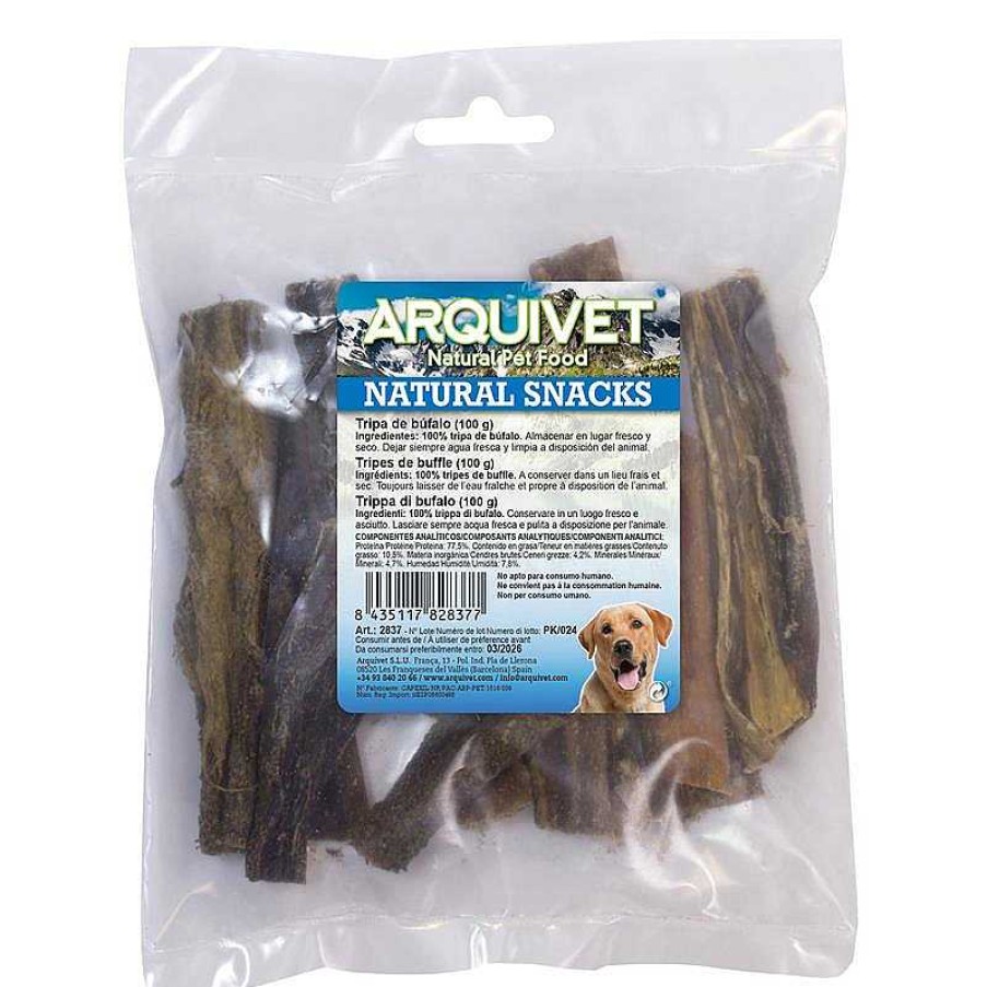 Perros ARQUIVET Snacks Naturales | Tripa De B Falo (Bolsa 100 G)