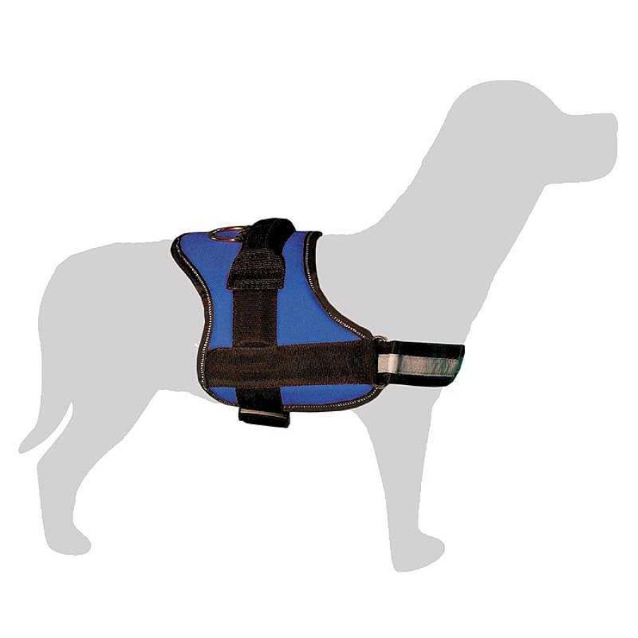 Perros ARQUIVET Arneses Para Perros | Arnes Acolchado Azul Y Negro - Cuello 57 Cm - Pecho 65-70 Cm