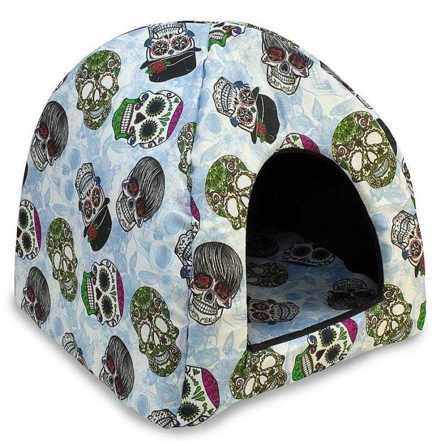 Perros ARQUIVET Igl S Para Perros | Iglu Calaveras A Go-Go 40X40X45 Cm - Ayuda Al Descanso De Tu Perro - Accesorios Para Mascotas