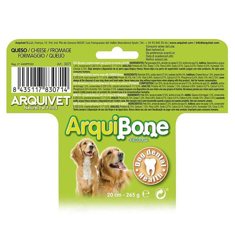 Perros ARQUIVET Arquivet Bone Comida Para Perro | Pack 12 Unidades Arquibone Queso 20 Cm - 265 G