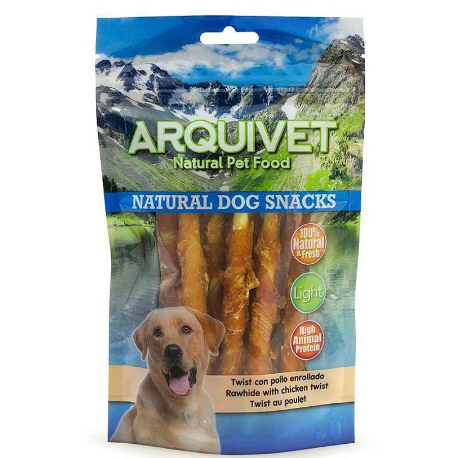 Perros ARQUIVET Snacks Naturales Para Perros | Twist Con Pollo Enrollado / 13 Cm - 100 G