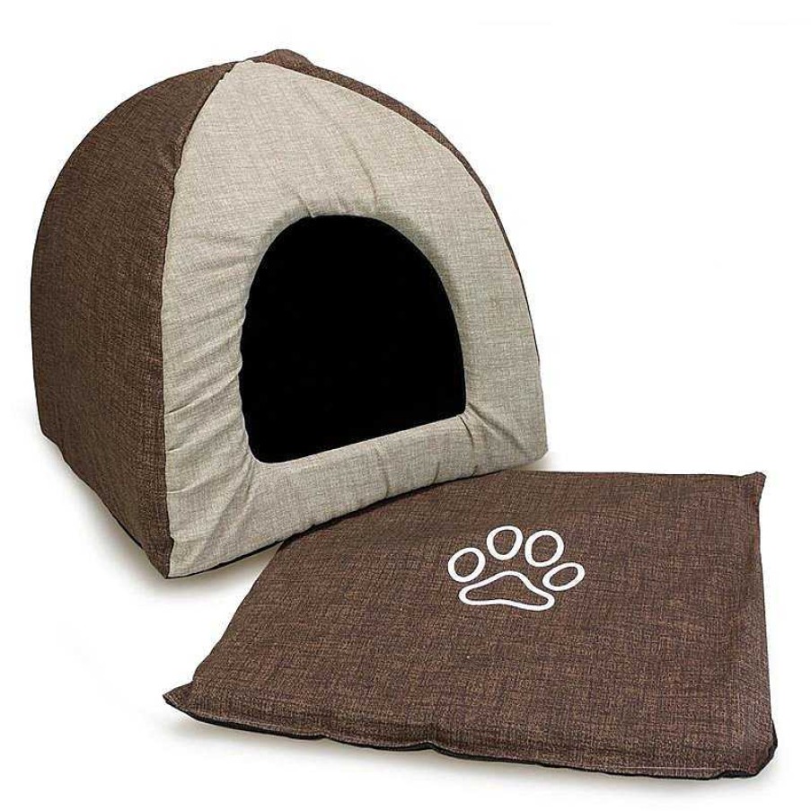 Perros ARQUIVET Igl S Para Perros | Igl Para Perros Marr N Y Beige Con Huella 40X40X45Cm