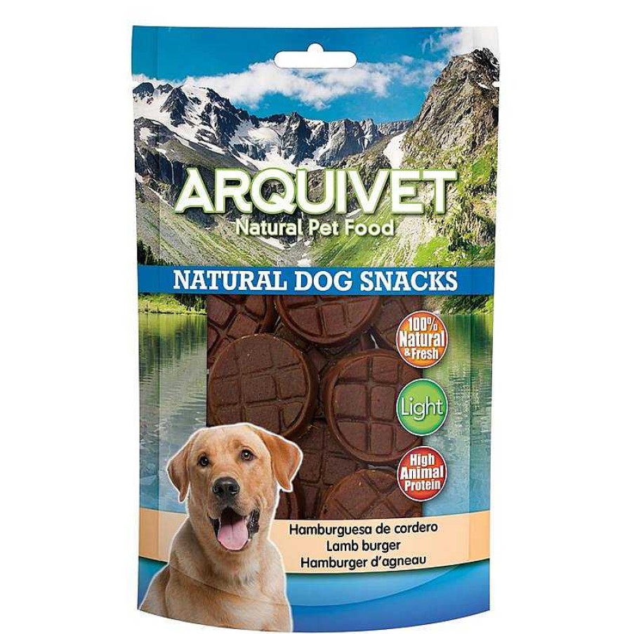 Perros ARQUIVET Snacks Naturales Para Perros | Hambuguesa De Cordero - Snacks Naturales - 100 G