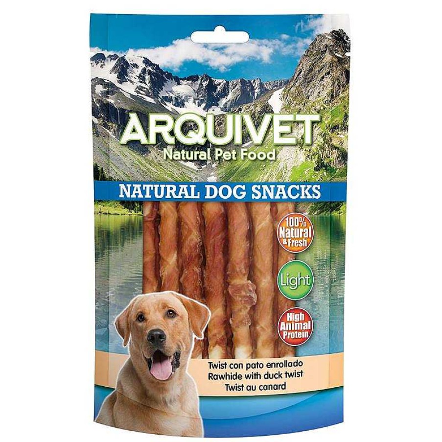 Perros ARQUIVET Snacks Naturales Para Perros | Twist De Pato Enrollado - 13 Cm - 100 G