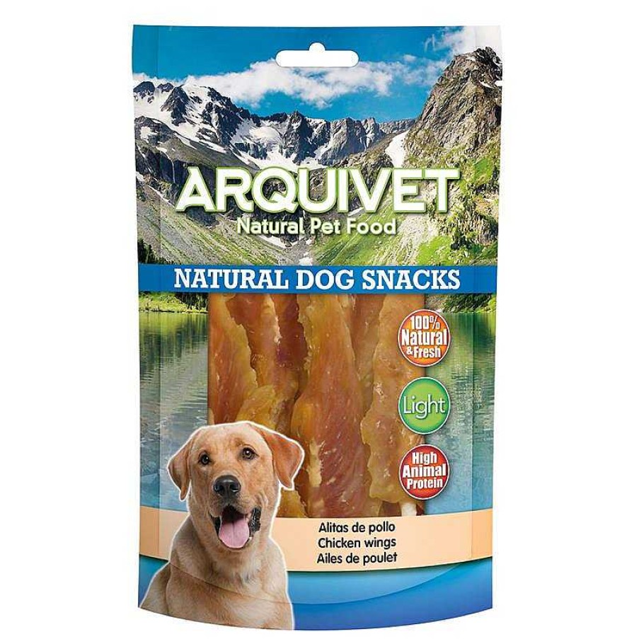 Perros ARQUIVET Snacks Naturales Para Perros | Pack 12 Unidades - Alitas De Pollo 100 G - Snacks Naturales