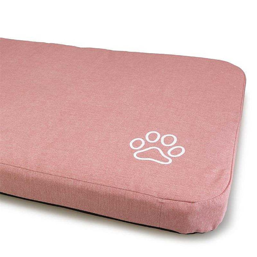 Perros ARQUIVET Colchonetas Para Perros | Colchoneta Perros Rosa Con Huella Y Ribete 105X70X9Cm