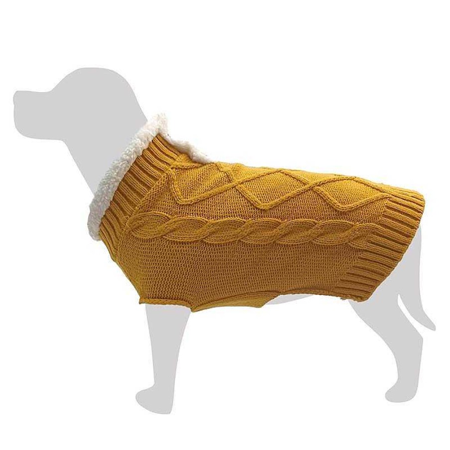 Perros ARQUIVET Jers Is Para Perros | Jersey Naranja De Cuello Blanco Para Perros "Mulhacen" M - 30 Cm - Protege Del Fr O