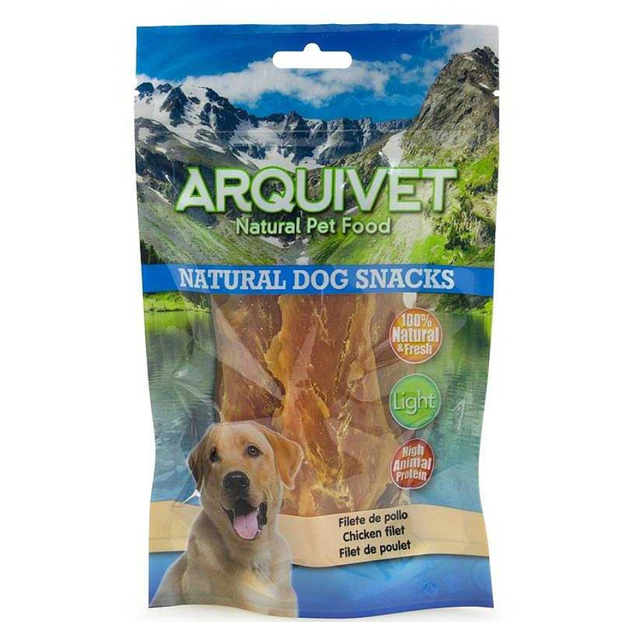 Perros ARQUIVET Snacks Naturales Para Perros | Pack 12 Unidades - Filete De Pollo 100 G - Snacks Naturales