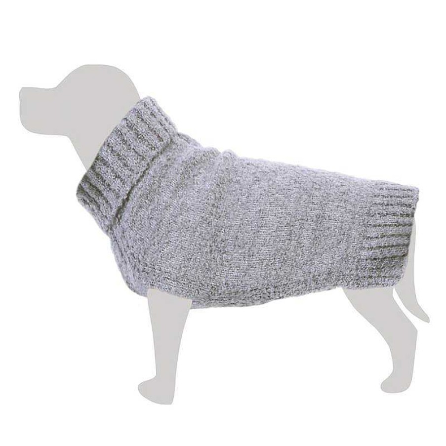 Perros ARQUIVET Jers Is Para Perros | Jersey De Punto Jaspeado Gris - S/25Cm - Ropa Para Perros - Ayuda A Protegerlos Del Fr O - Accesorios Para Mascotas