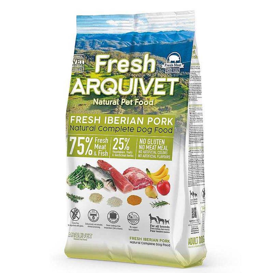 Perros ARQUIVET Fresh - Alimento Semih Medo Para Perros | Arquivet - Fresh Iberian Pork - Cerdo Ib Rico - 10Kg