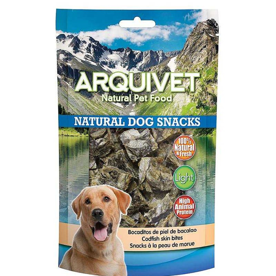 Perros ARQUIVET Snacks Naturales Para Perros | Bocaditos De Piel De Bacalao 70 G