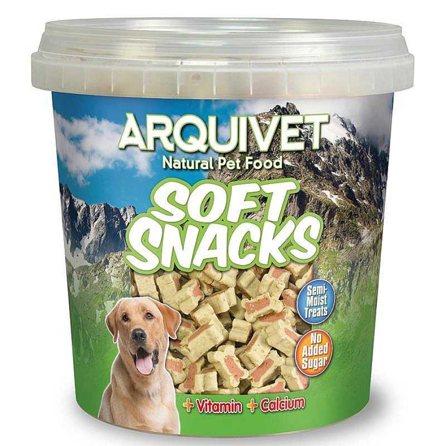 Perros ARQUIVET Arquivet Soft Snacks | Pack 6 Unidades - Soft Snacks - Huesitos Duo De Salm N Y Arroz - 800 G