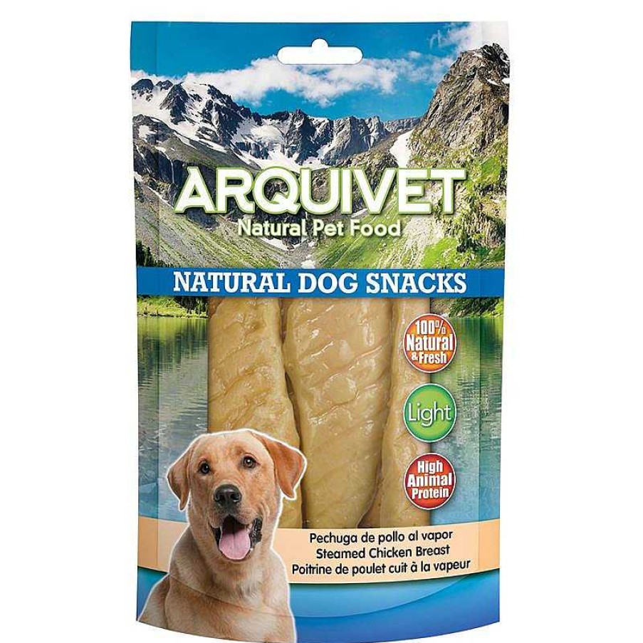 Perros ARQUIVET Snacks Naturales Para Perros | Pechuga De Pollo Al Vapor 100 G