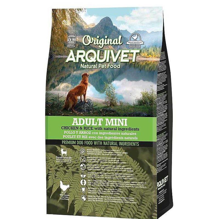 Perros ARQUIVET Piensos Para Perros | Arquivet-Original - Adult Mini - Pienso Para Perros Adultos De Razas Peque As - Pollo Y Arroz - 3 Kg