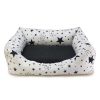 Perros ARQUIVET Camas Para Perros | Cama Cuadrada Estrellas Negras - 50X45X17Cm