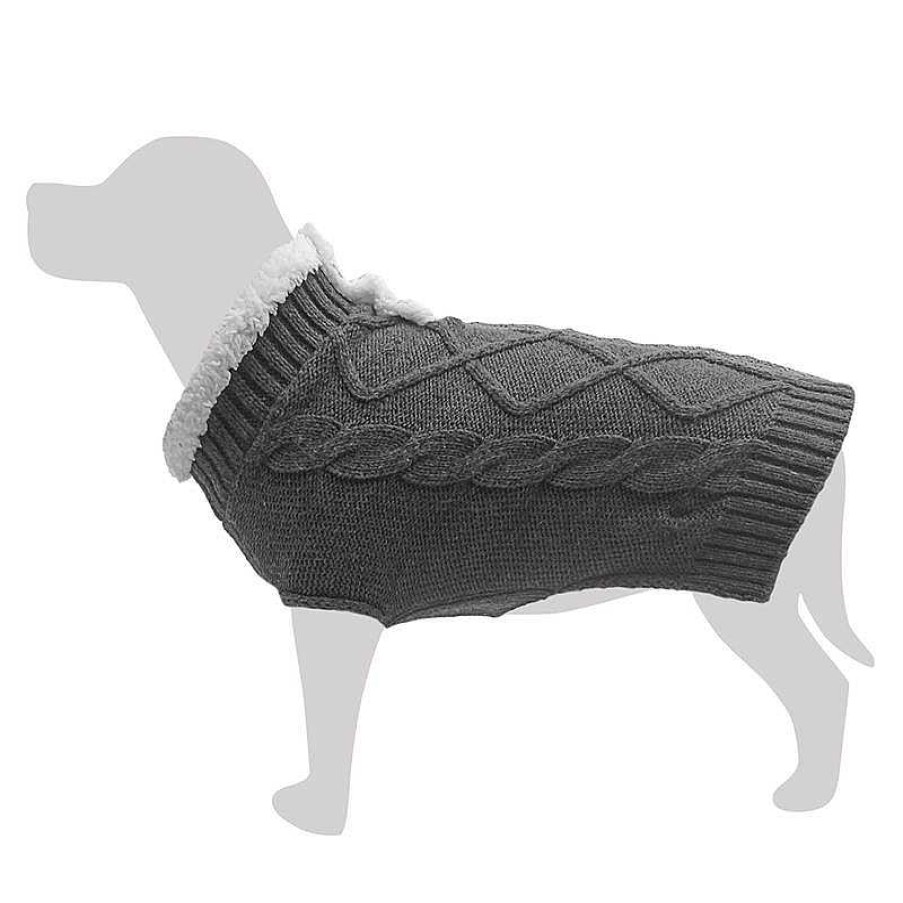 Perros ARQUIVET Jers Is Para Perros | Jersey Negro De Cuello Blanco Para Perros "Moncayo" S - 25 Cm - Protege Del Fr O