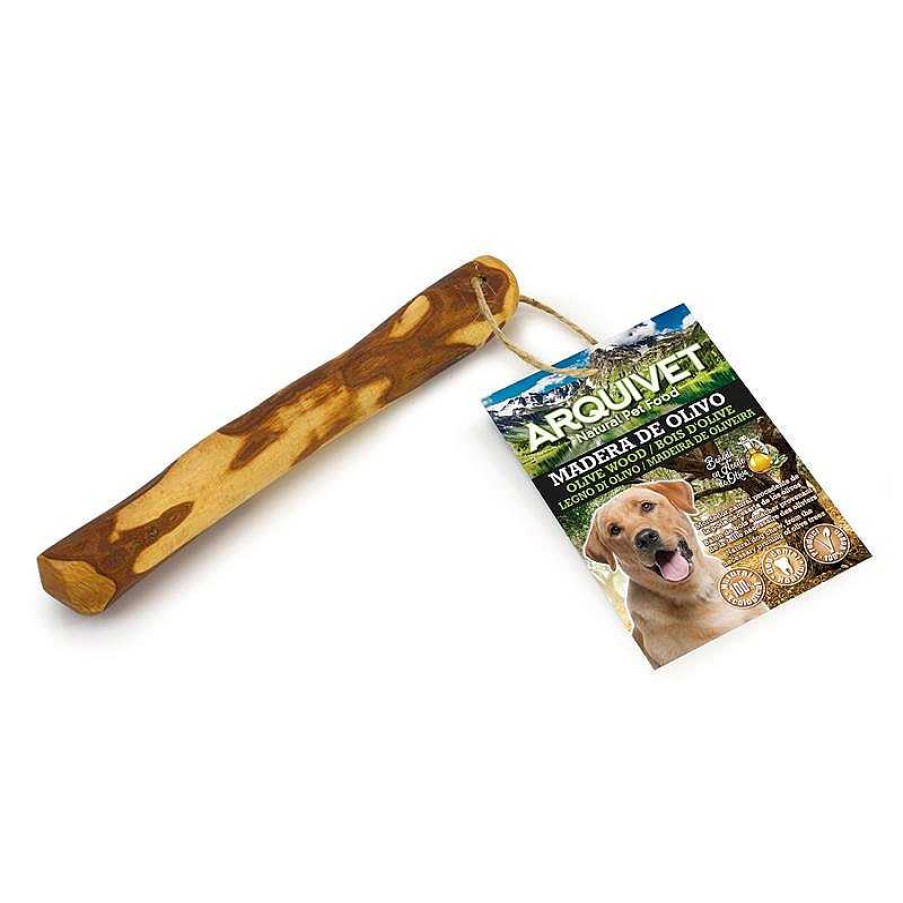 Perros ARQUIVET Mordedores Naturales Para Perros | Madera De Olivo - Mordedor Para Perros - S (60-100Gr/12-20Cm)