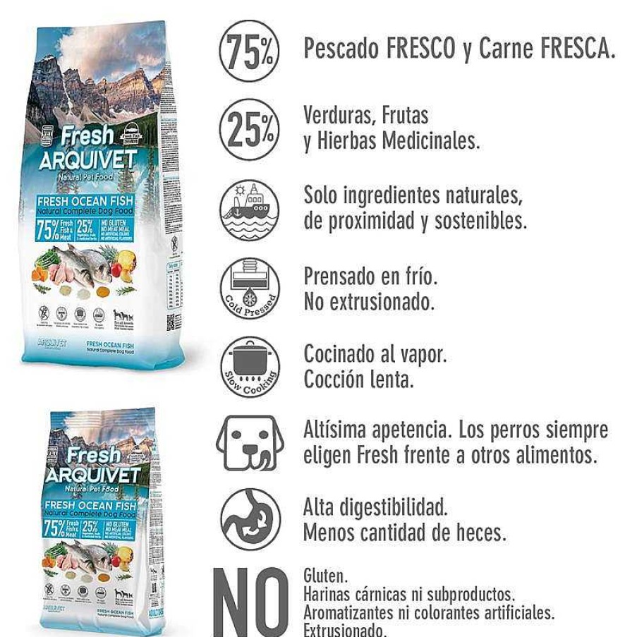 Perros ARQUIVET Fresh - Alimento Semih Medo Para Perros | Arquivet Fresh Ocean Fish - 100 G