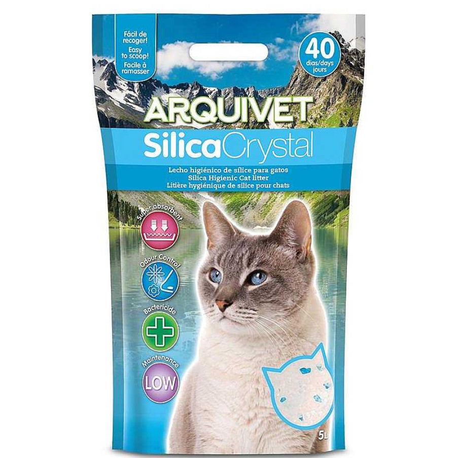 Gatos ARQUIVET Arena Para Gatos | Silicacrystal 5 L.