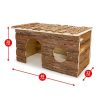 Roedores ARQUIVET Casitas De Madera Para Roedores | Casita De Madera Para Roedores - 40 X 23 X 20Cm