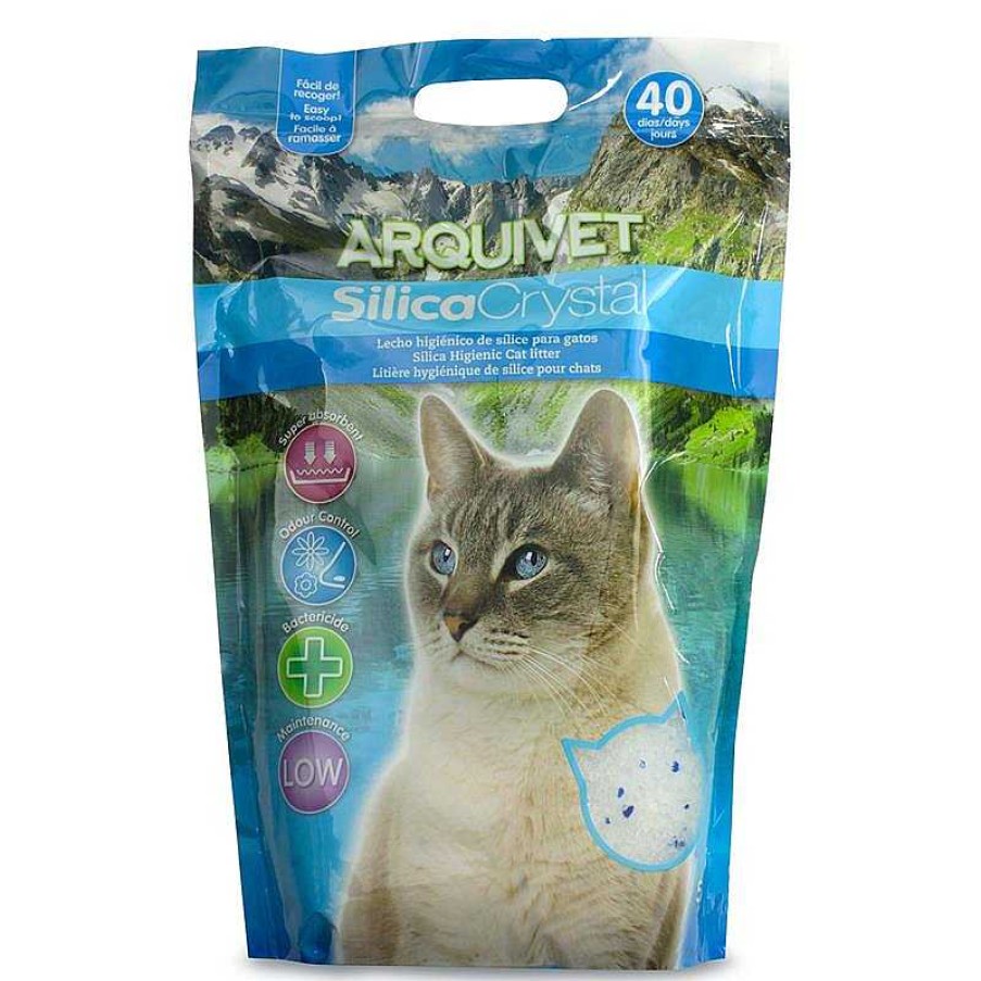 Gatos ARQUIVET Arena Para Gatos | Pack 6 Unidades Silicacrystal 5 L.