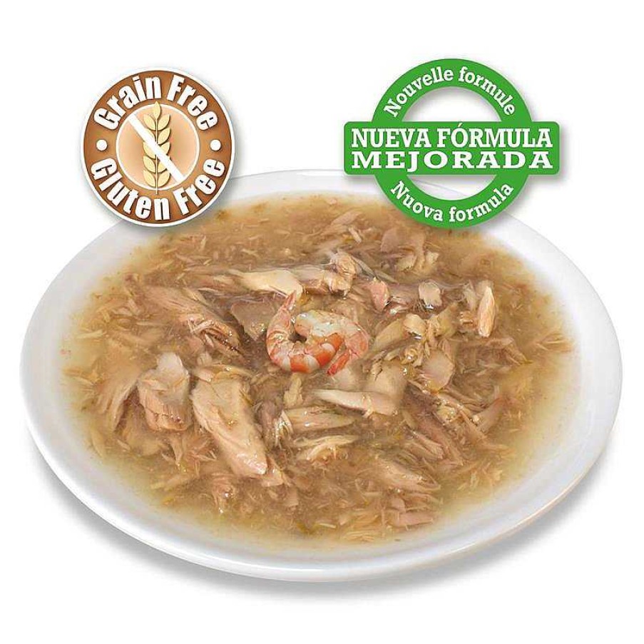 Gatos ARQUIVET Comida H Meda Para Gatos | At N Blanco Y Gambas En Salsa - 80 G