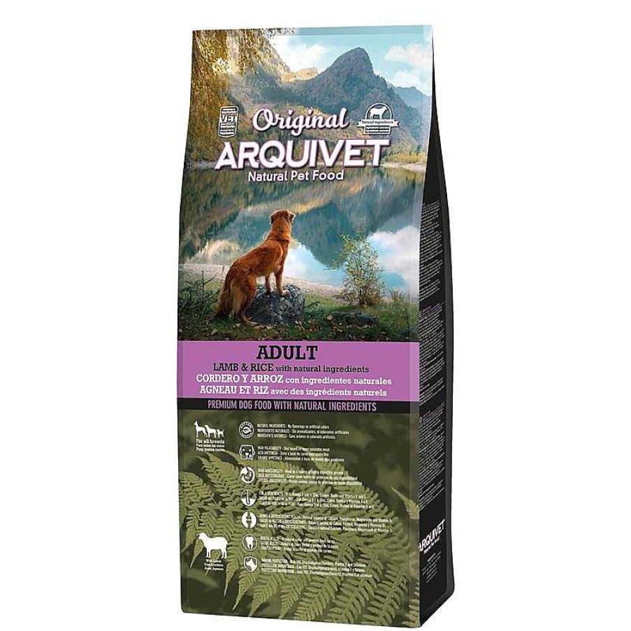 Perros ARQUIVET Piensos Para Perros | Arquivet-Original - Adult - Pienso Para Perros Adultos - Cordero Y Arroz - 12 Kg