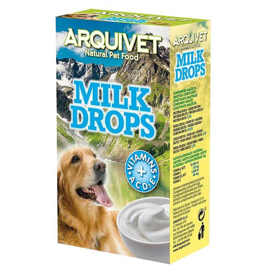 Perros ARQUIVET Galletas Para Perros | Milk Drops 65 Gr - Snacks De Leche Para Perros