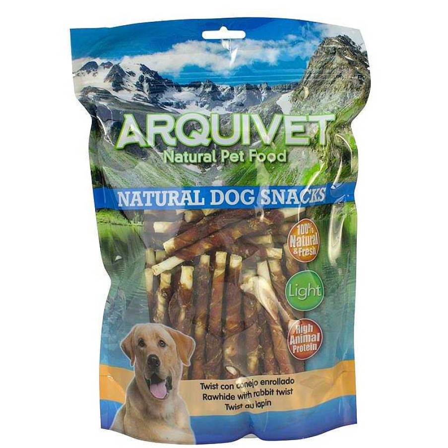 Perros ARQUIVET Snacks Naturales Para Perros | Twist Con Conejo Enrollado - 1 Kg